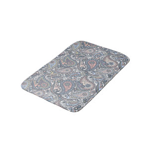 Tapis De Bain Unique Pastel Violet rose Vintage Paisley Floral