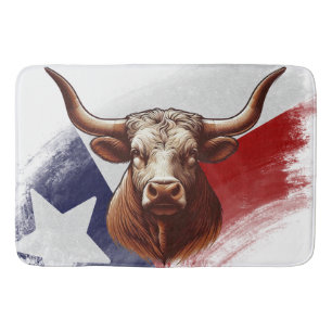 Tapis De Bain Vache longhorne du Texas