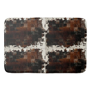Tapis De Bain Vachette Brown rustique