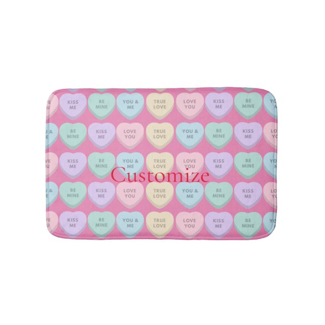Tapis De Bain Valentine Candy Hearts Thunder_Cove (Devant)