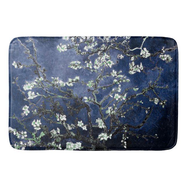 Tapis De Bain Van Gogh Almond Blossoms Midnight Blue (Devant)