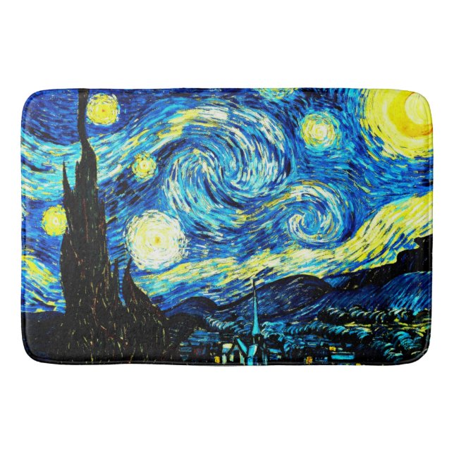 Tapis De Bain Van Gogh - Nuit étoilée (Devant)