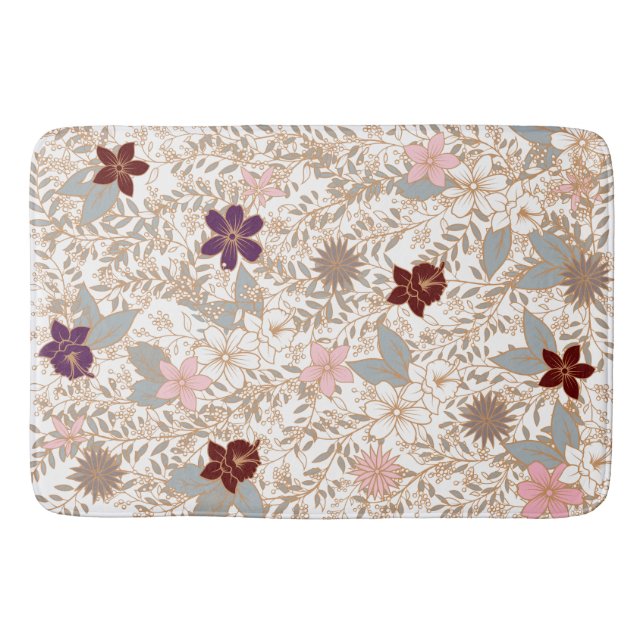 Tapis De Bain Vector Floral (Devant)