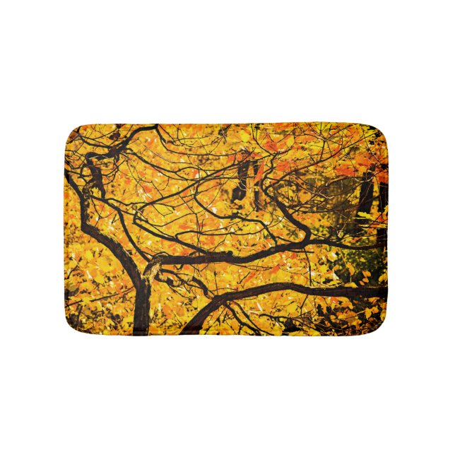Tapis De Bain Veines D'Or De L'Automne (Devant)