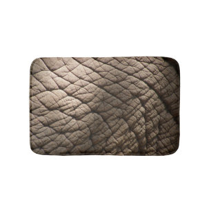 Tapis De Bain Véritable Texture De Peau D'Éléphant, Rincée.