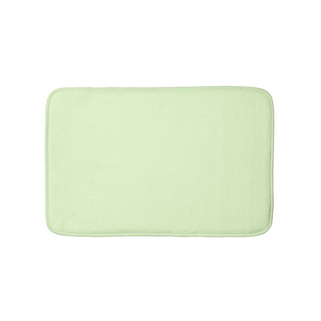 Tapis De Bain Vert céleri pâle solide (Devant)
