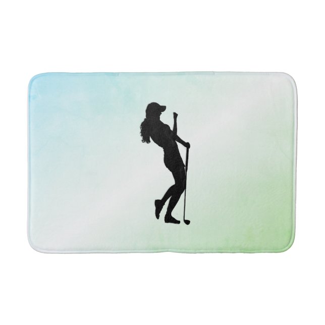 Tapis De Bain Vert de golf pour dames (Devant)