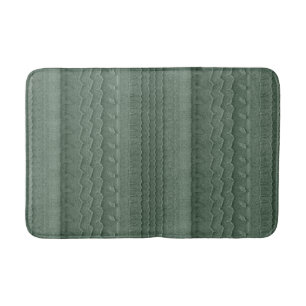 Tapis De Bain Vert de trace de pneu de voiture de plage