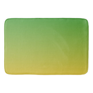 Tapis De Bain Vert et jaune ombre