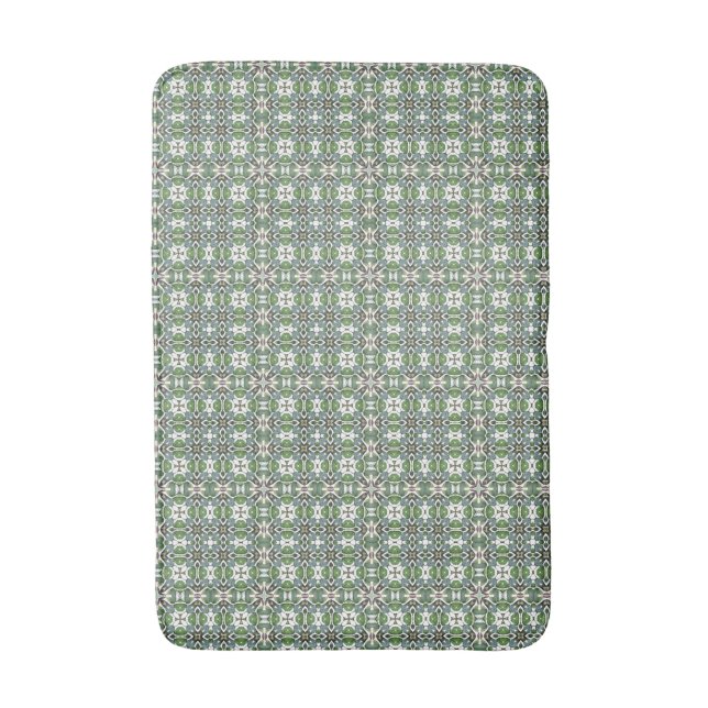 Tapis De Bain Vert & gris Moderne Motif celtique (Devant (Vertical))