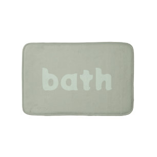 Tapis De Bain vert sauge argenté