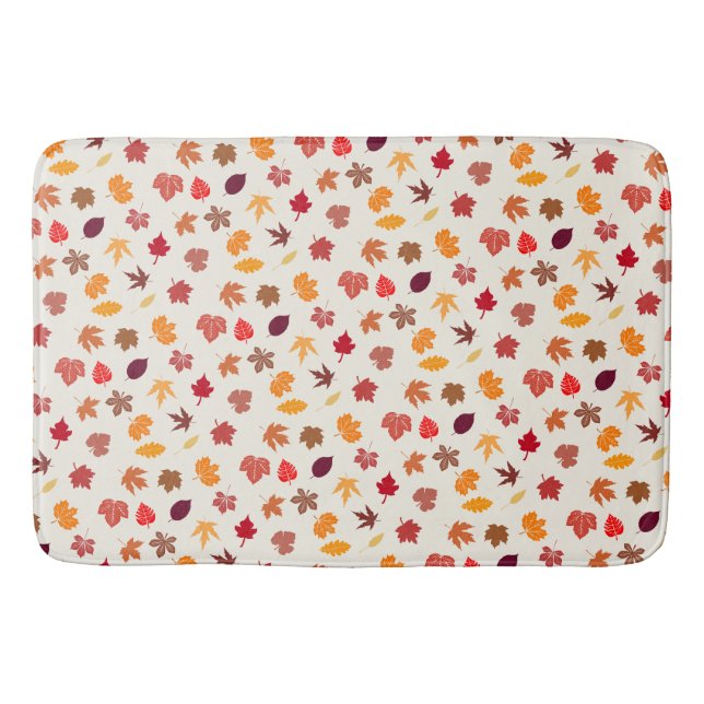 Tapis De Bain Vibes Automne Feuilles Automne (Devant)