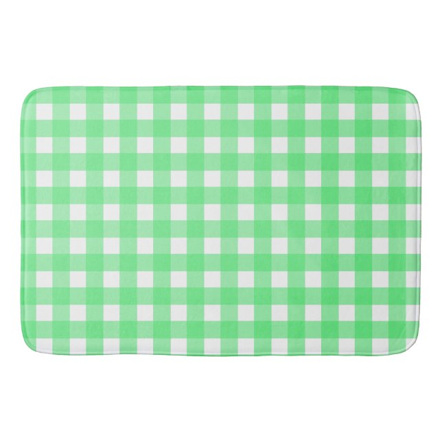 Tapis De Bain Vichy vert (Devant)