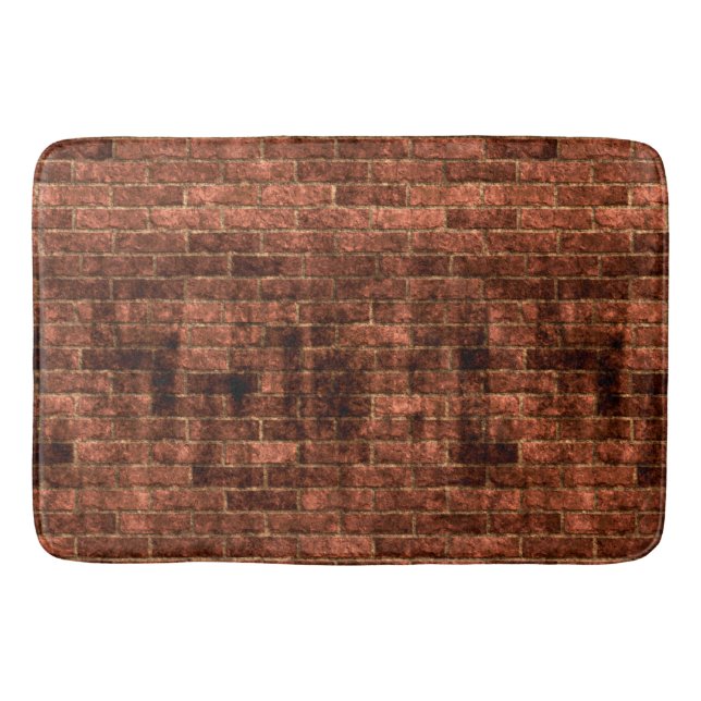 Tapis De Bain Vieux mur de briques rouge sale sale (Devant)