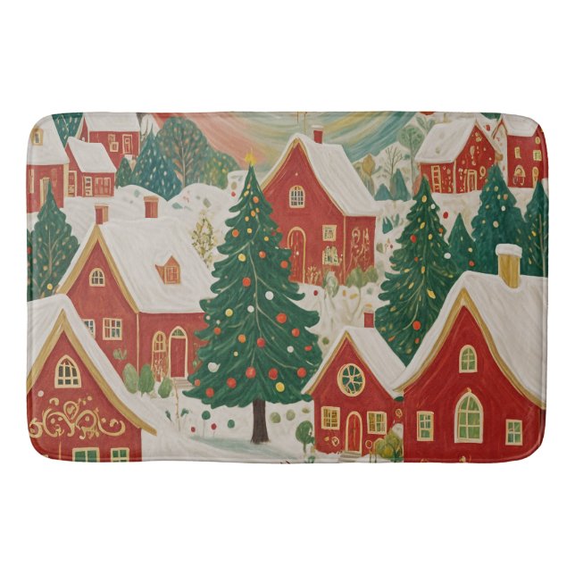 Tapis De Bain Village de Noël (Devant)