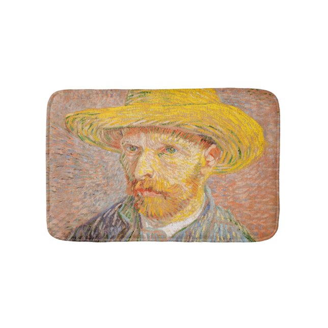 Tapis De Bain Vincent Van Gogh Auto-portrait peinture impression (Devant)