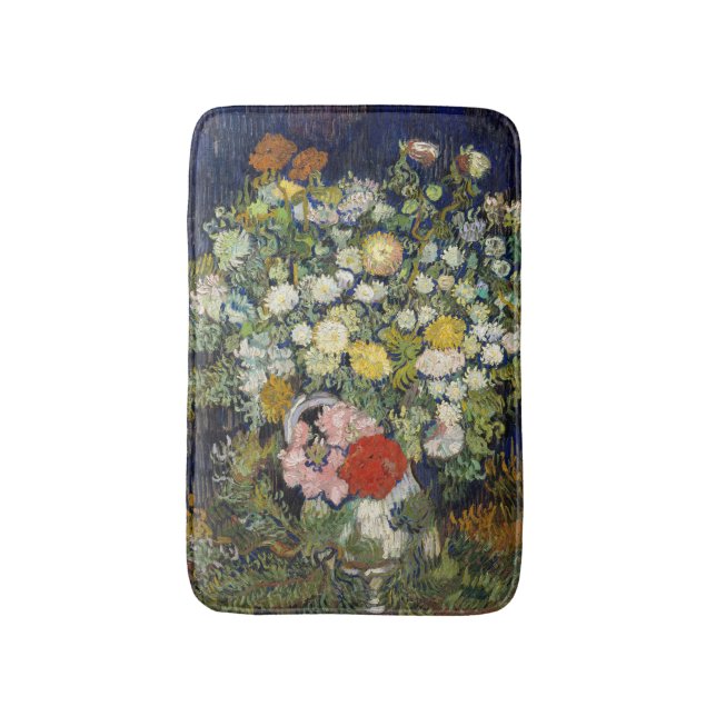 Tapis De Bain Vincent van Gogh - Bouquet de fleurs dans un vase (Devant (Vertical))