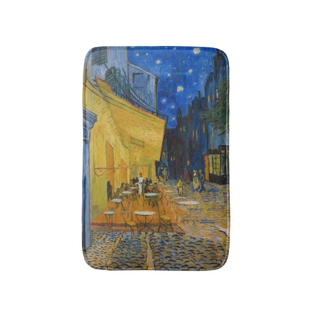 Tapis De Bain Vincent van Gogh - Café Terrasse en soirée (Devant (Vertical))