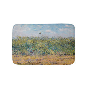 Tapis De Bain Vincent van Gogh - Champ de blé avec une lark