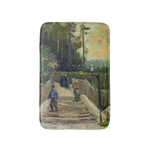 Tapis De Bain Vincent van Gogh - Chemin en pente à Montmartre