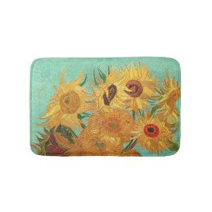Tapis De Bain Vincent Van Gogh Douze Tournesols Dans Un Vase