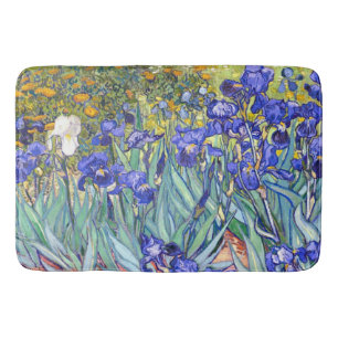 Tapis De Bain Vincent Van Gogh Irises Floral Vintage Fine Art