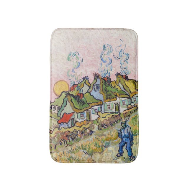 Tapis De Bain Vincent van Gogh - Maisons et figure (Devant (Vertical))