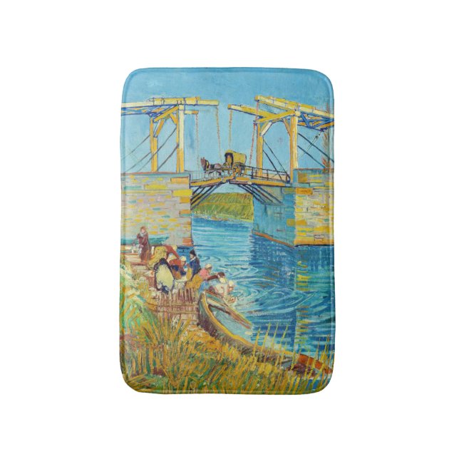 Tapis De Bain Vincent van Gogh - Pont Langlois à Arles #1 (Devant (Vertical))