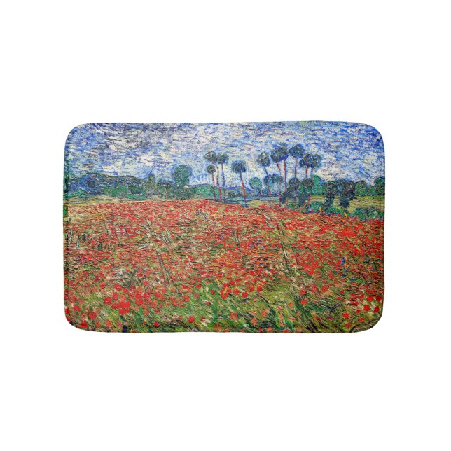 Tapis De Bain Vincent van Gogh - Poppy Field (Devant)
