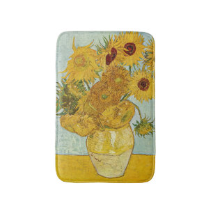 Tapis De Bain Vincent Van Gogh - Vase avec douze tournesols