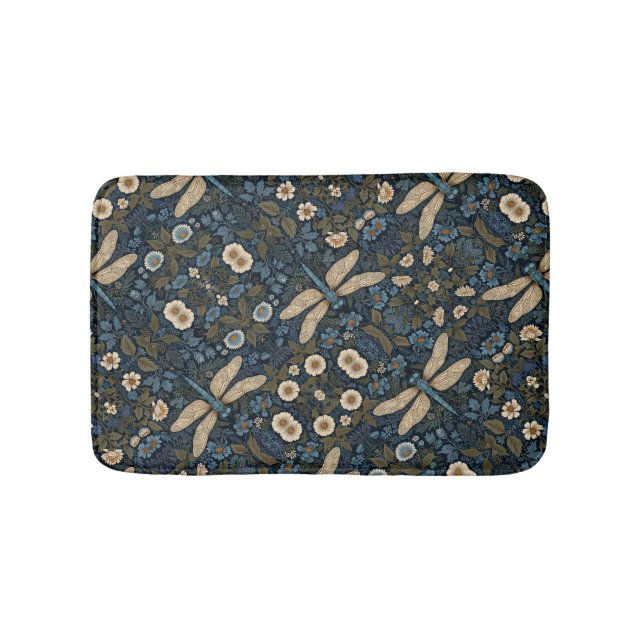 Tapis De Bain Vintage blue Dragonfly (Devant)