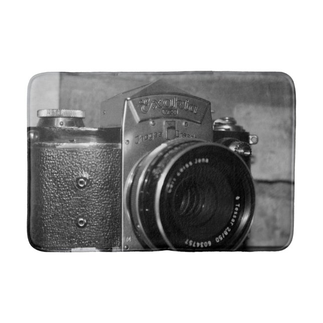 Tapis de bain vintage d'appareil-photo (Devant)