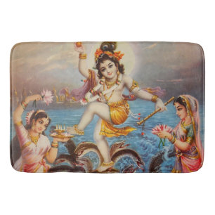 Tapis de bain vintage de l'Inde