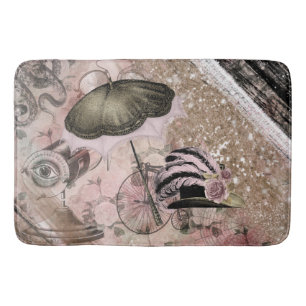Tapis De Bain Vintage Grunge Steampunk Glam Casquette victorien