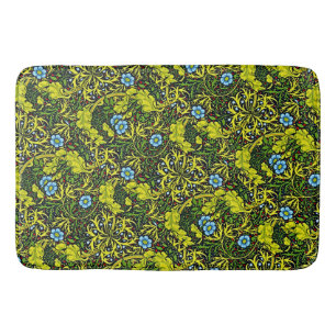 Tapis De Bain Vintage Motif du début du XXe siècle Blue Green Go