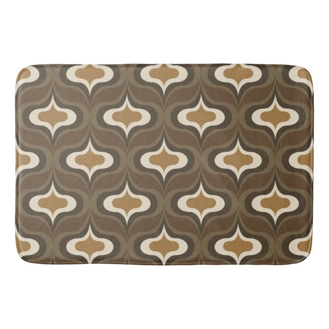 Tapis De Bain Vintage Retro Brown (Devant)