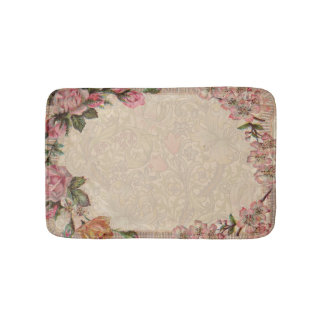 Tapis De Bain Vintage Romance Couple : Antique Rose Girly Love