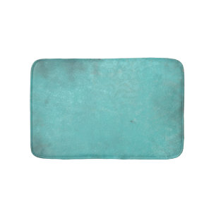 Tapis De Bain Vintage Turquoise rustique Mat