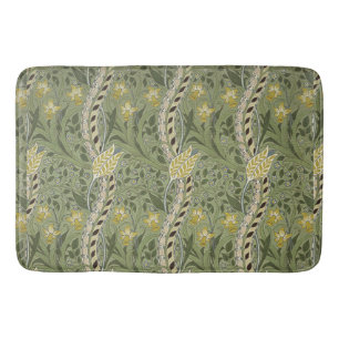 Tapis De Bain Vintage William Morris Daffodil Floral Jaune