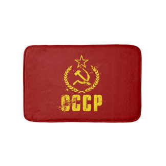 Tapis de bain vintages communistes de drapeau de