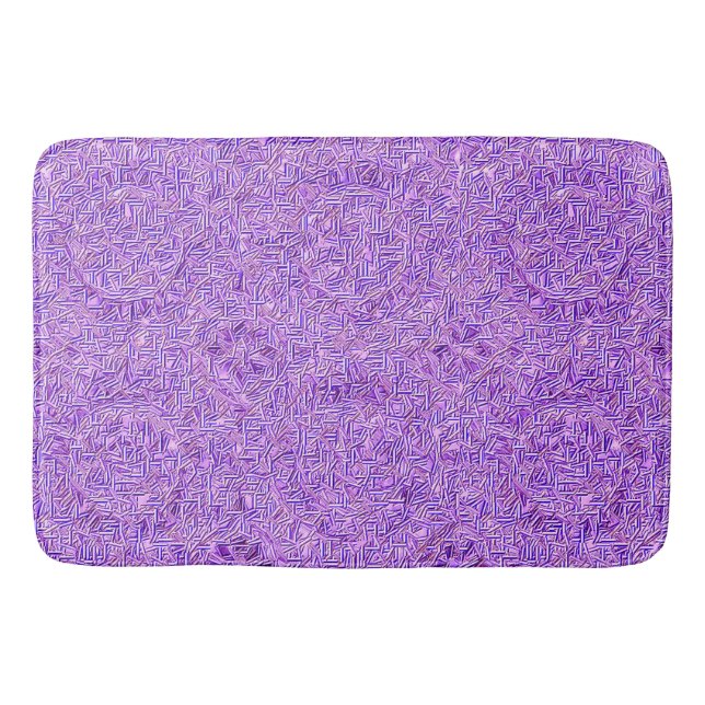 Tapis de bain violet fissuré (Devant)
