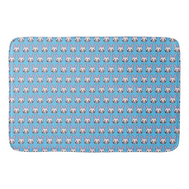 Tapis De Bain Visages aléatoires de lapin (Devant)