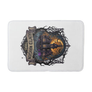 Tapis De Bain Visites de manoir hanté Halloween Maison gothique 