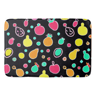 Tapis De Bain Vivid Neon Motif fruité