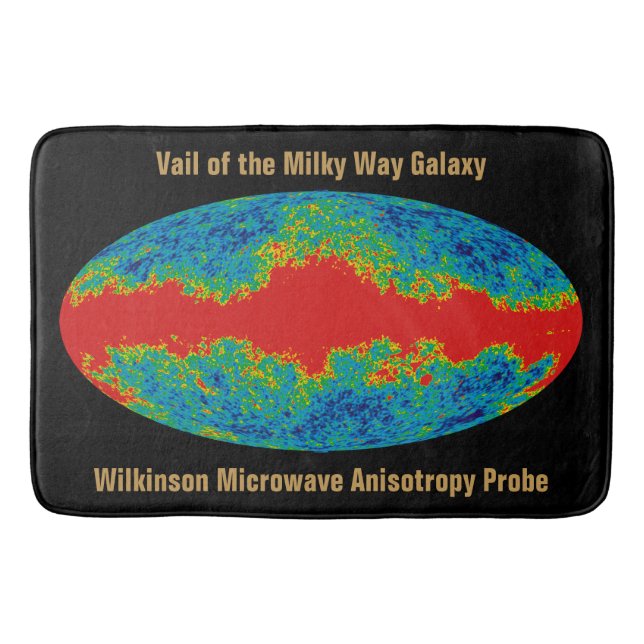 Tapis De Bain Voile Galaxy Voie Lactée sur l'univers WMAP (Devant)