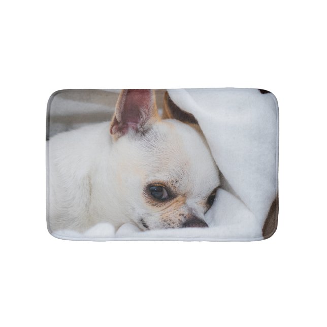 Tapis De Bain Votre chiot chien de compagnie photo personnalisée (Devant)