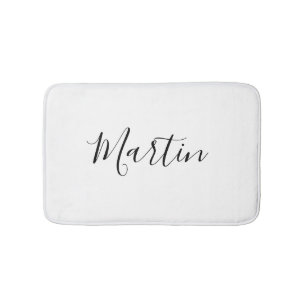 Tapis De Bain Votre nom   Script élégant