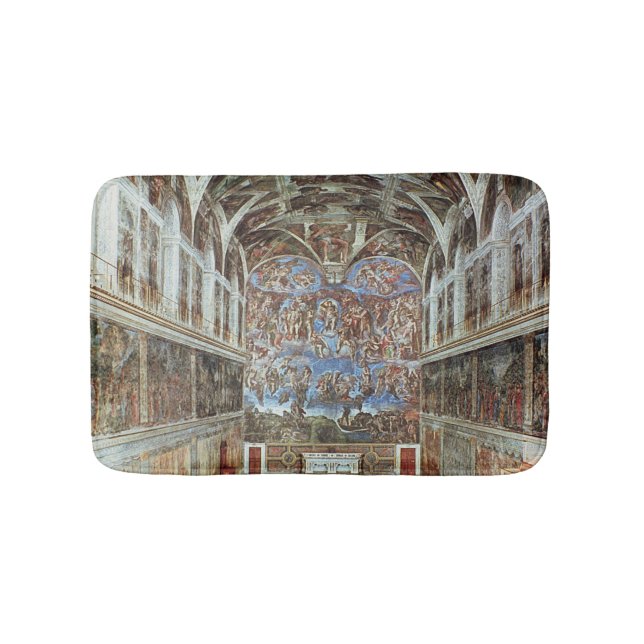 Tapis De Bain Vue intérieure de la chapelle de Sistine (Devant)