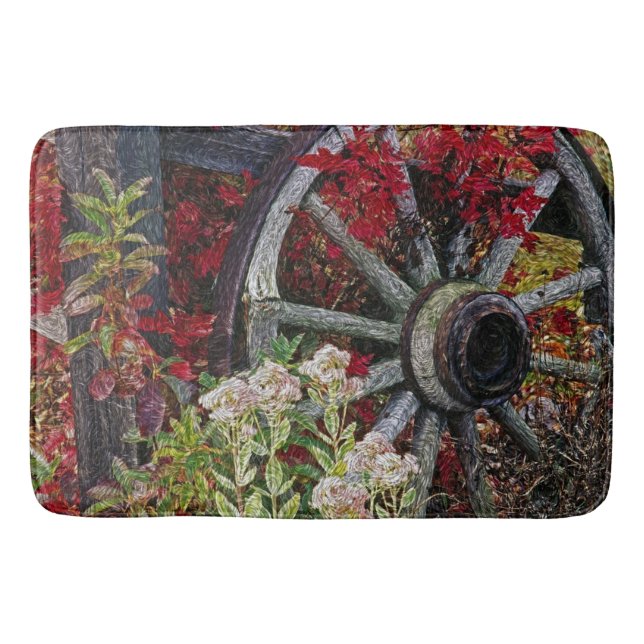 Tapis De Bain Wagon Wheel 1 Bath Mats (Devant)