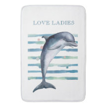 WATERCOLOR DOLPHIN ART PLAGE VACANCES